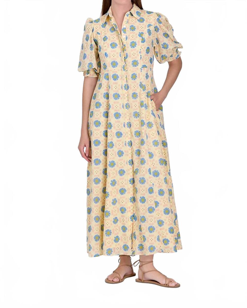 NEW LIVRO rosie midi dress in porch posy
